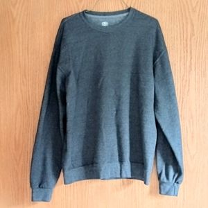 size medium heather gray sweatshirt